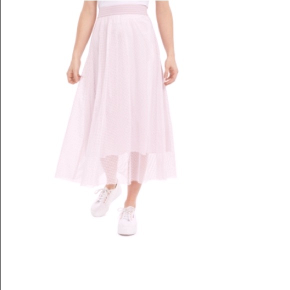 ALFANI mesh midi skirt Pink XL NWT - Picture 1 of 5